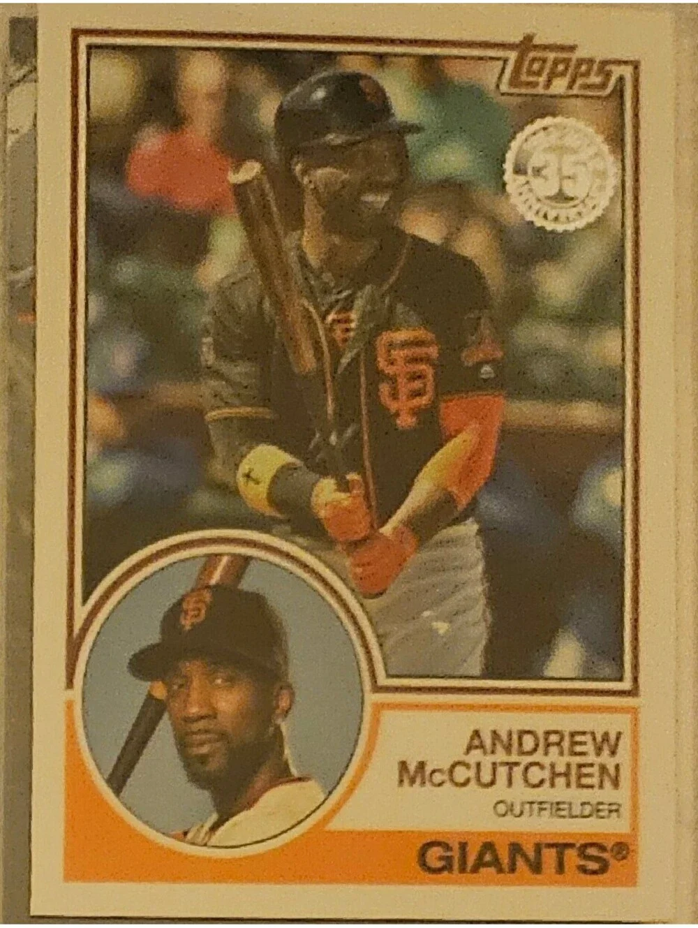 Andrew McCutchen 2018 Topps Update 1983 TOPPS 35th Ann. Insert Giants #83-1